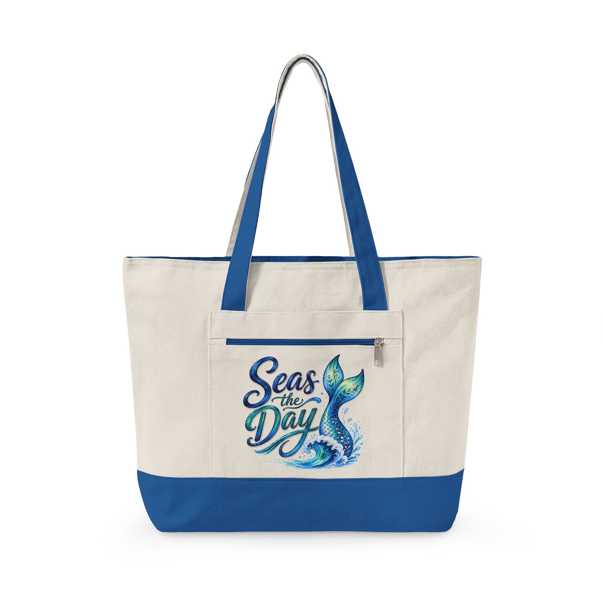 Sea the Day Canvas Tote