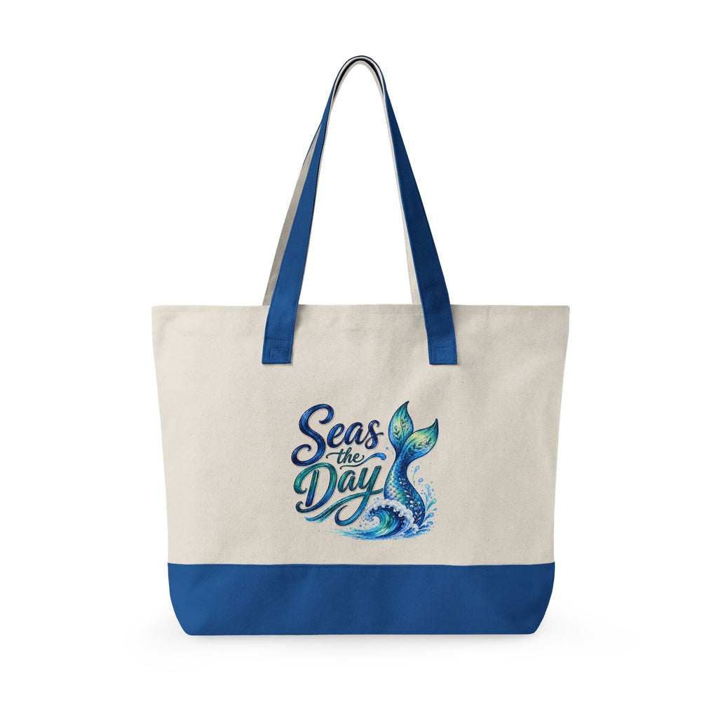 Sea the Day Canvas Tote