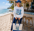 Sweatshirt — "Seas the Day" Mermaid Wave Crewneck