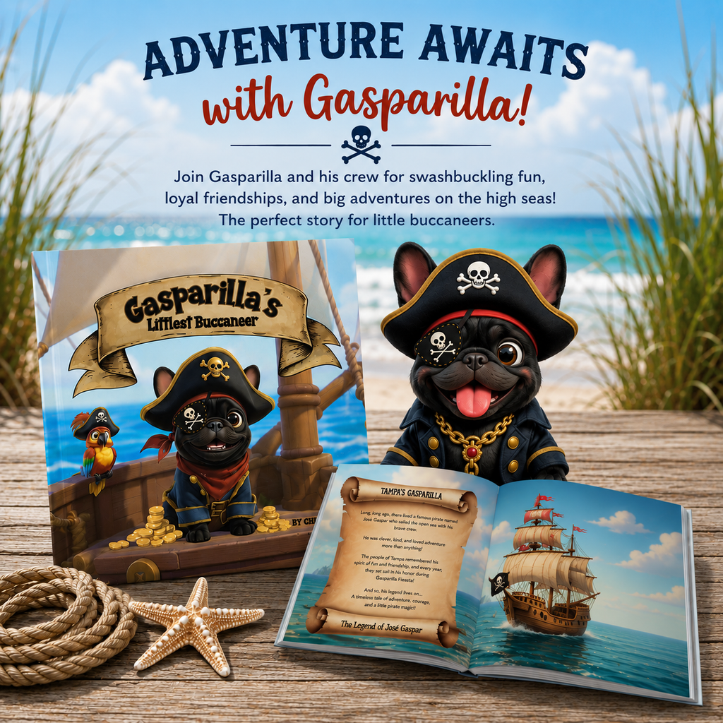 Gasparila's Littlest Buccaneer 8 x 8 Hardcover Story Book