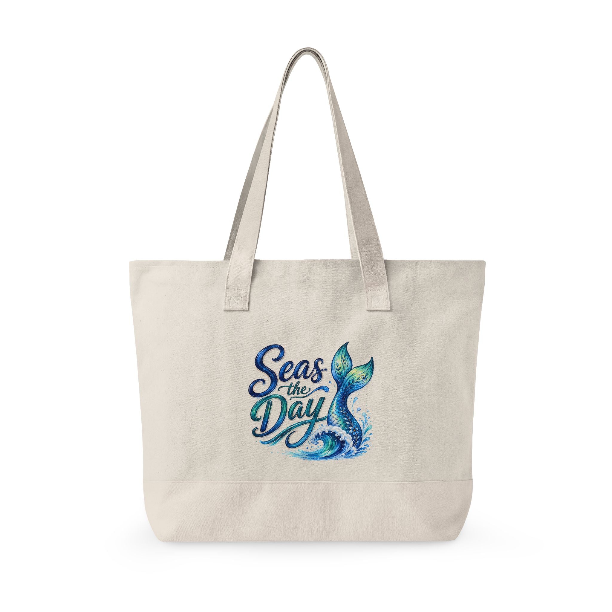 Sea the Day Canvas Tote