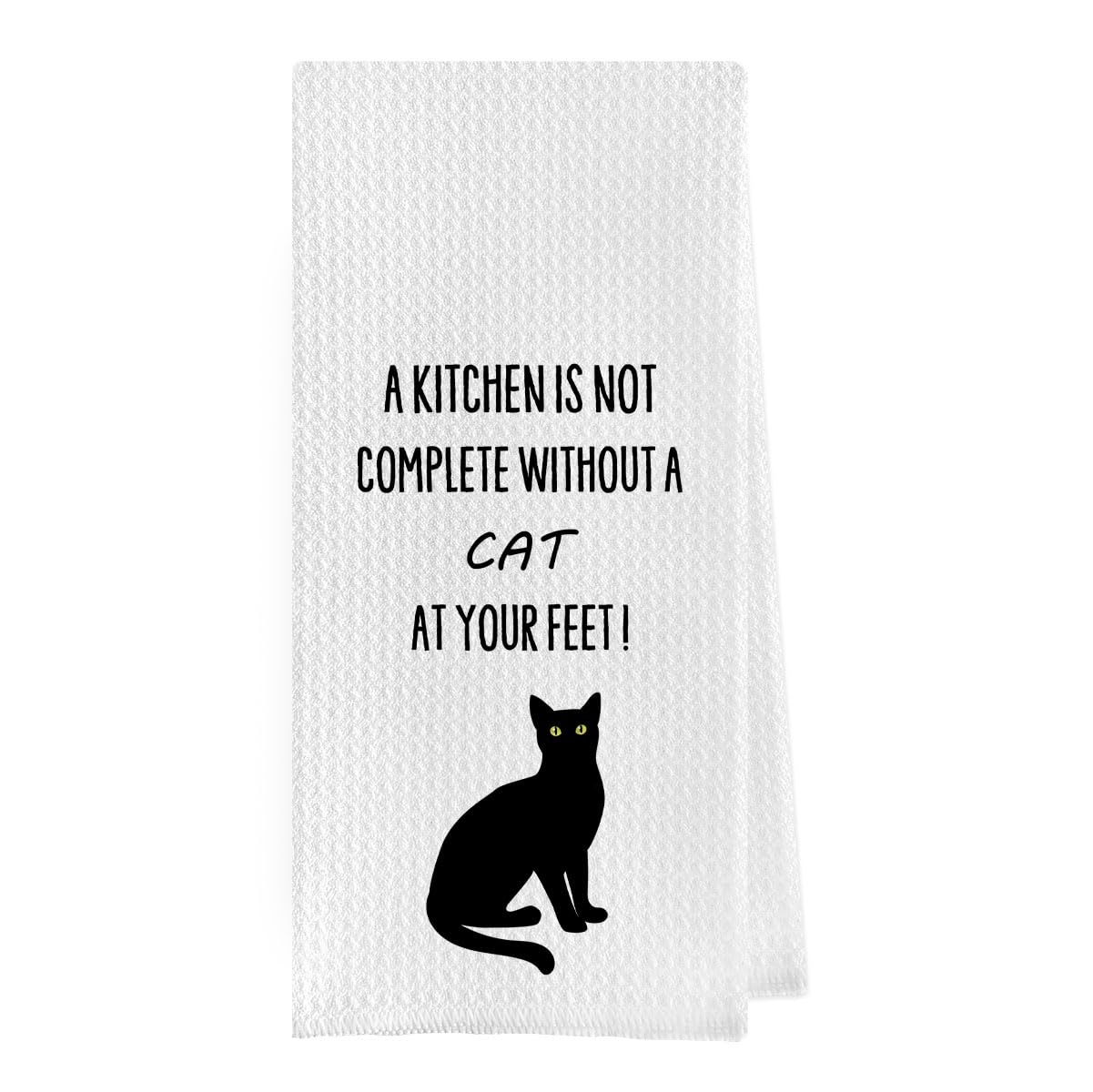 French Bulldog Dish Towels - Funny French Bulldog Decorative Waffle Weave Kitchen Towels, Hand Towel, Tea Towel (16×24 Inches)