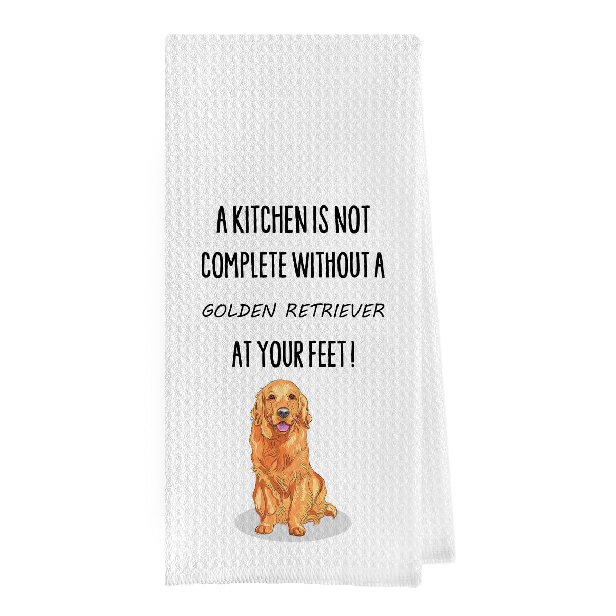French Bulldog Dish Towels - Funny French Bulldog Decorative Waffle Weave Kitchen Towels, Hand Towel, Tea Towel (16×24 Inches)