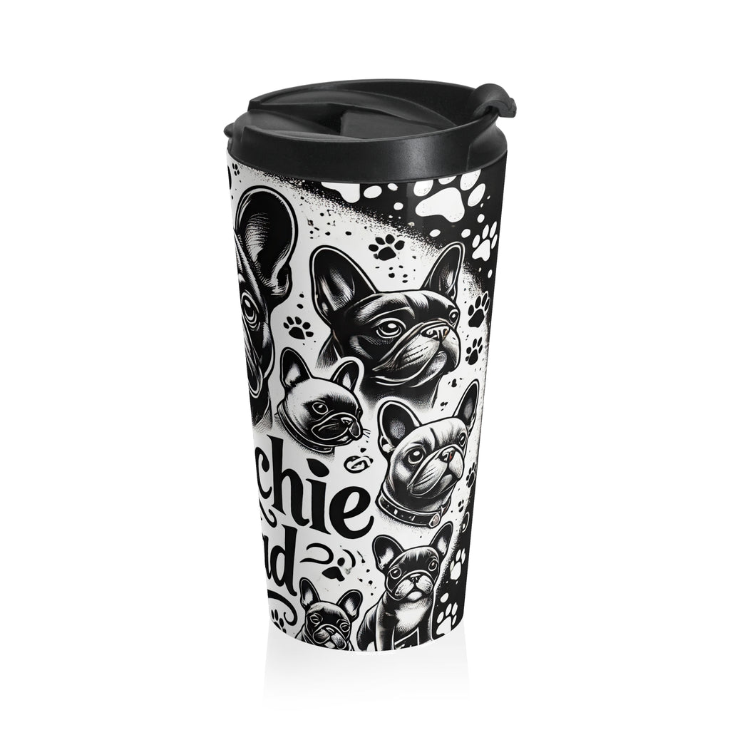 Frenchie Dad Stainless Steel Travel Mug