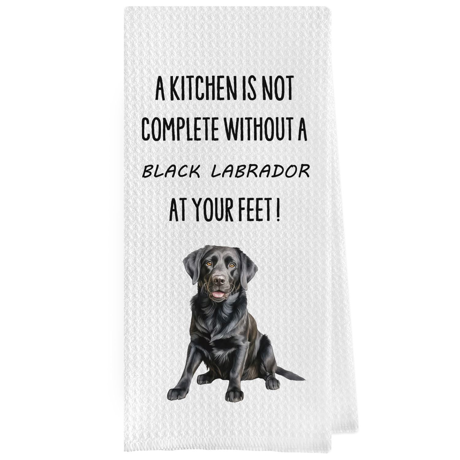 French Bulldog Dish Towels - Funny French Bulldog Decorative Waffle Weave Kitchen Towels, Hand Towel, Tea Towel (16×24 Inches)