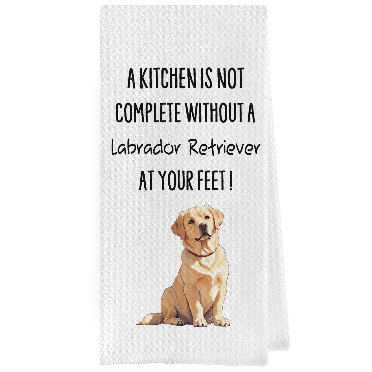 French Bulldog Dish Towels - Funny French Bulldog Decorative Waffle Weave Kitchen Towels, Hand Towel, Tea Towel (16×24 Inches)