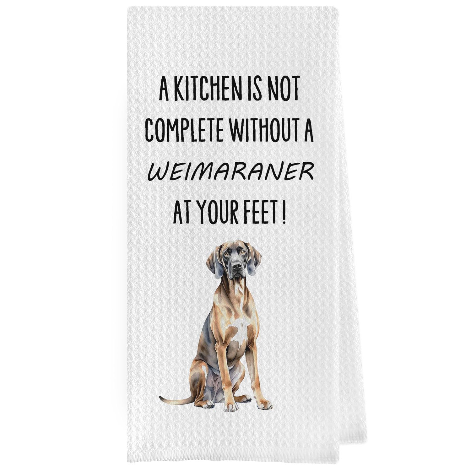 French Bulldog Dish Towels - Funny French Bulldog Decorative Waffle Weave Kitchen Towels, Hand Towel, Tea Towel (16×24 Inches)