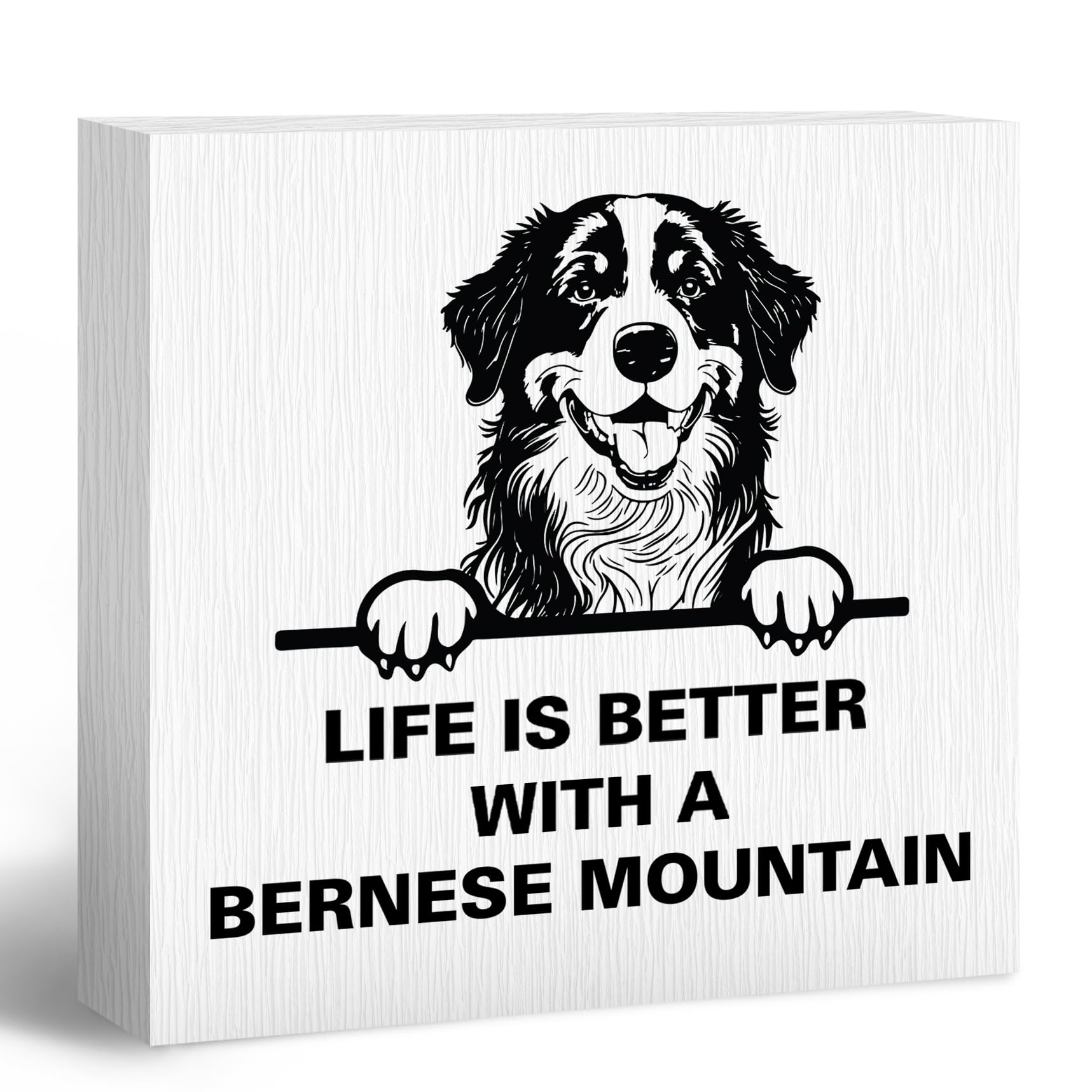 Life Is Better with A French Bulldog Wooden Box Sign, French Bulldog Gifts, French Bulldog Decor, Dog Mom Gifts for Women, Dog Lover Gifts Wood Block Box Sign for Home Wall Shelf Decor