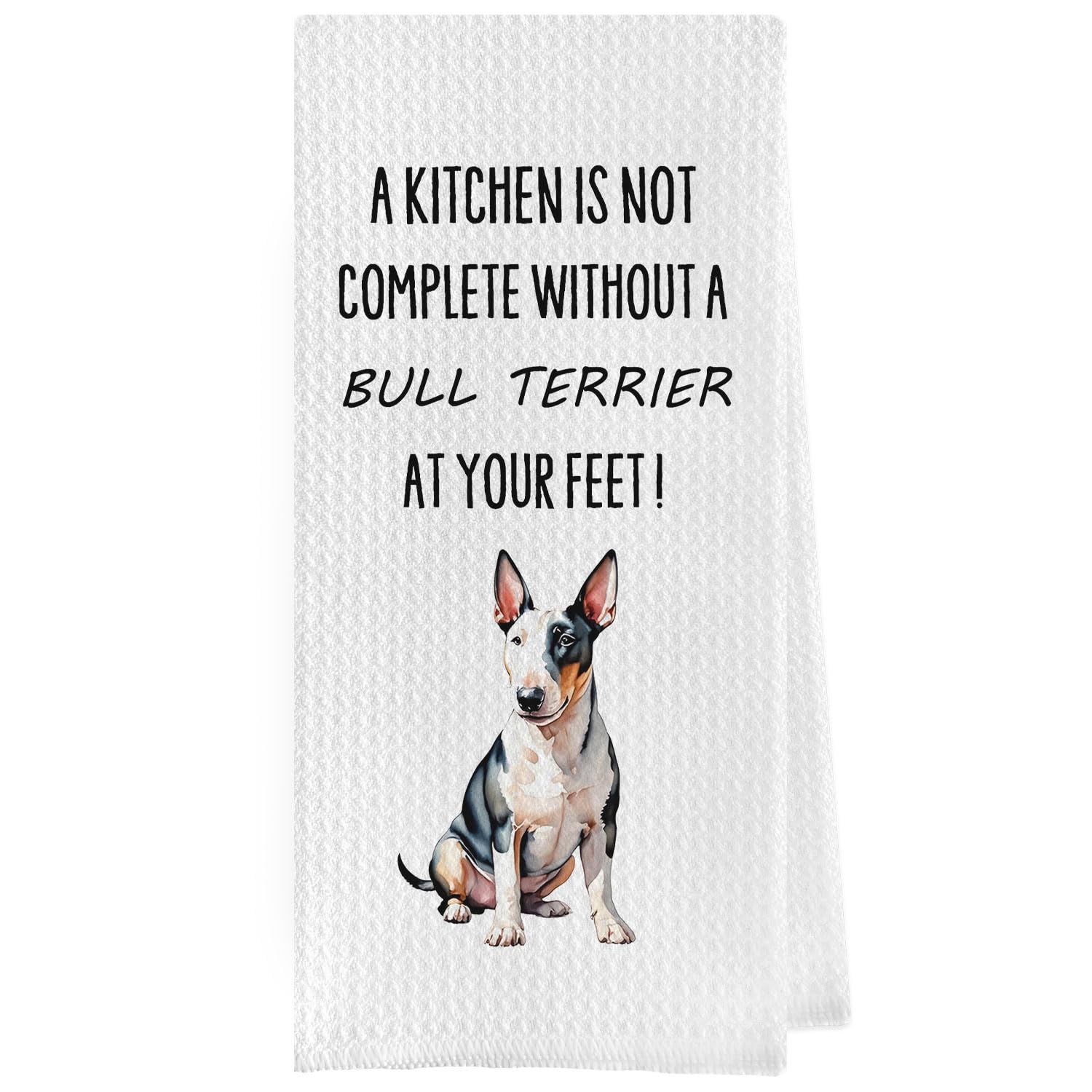 French Bulldog Dish Towels - Funny French Bulldog Decorative Waffle Weave Kitchen Towels, Hand Towel, Tea Towel (16×24 Inches)