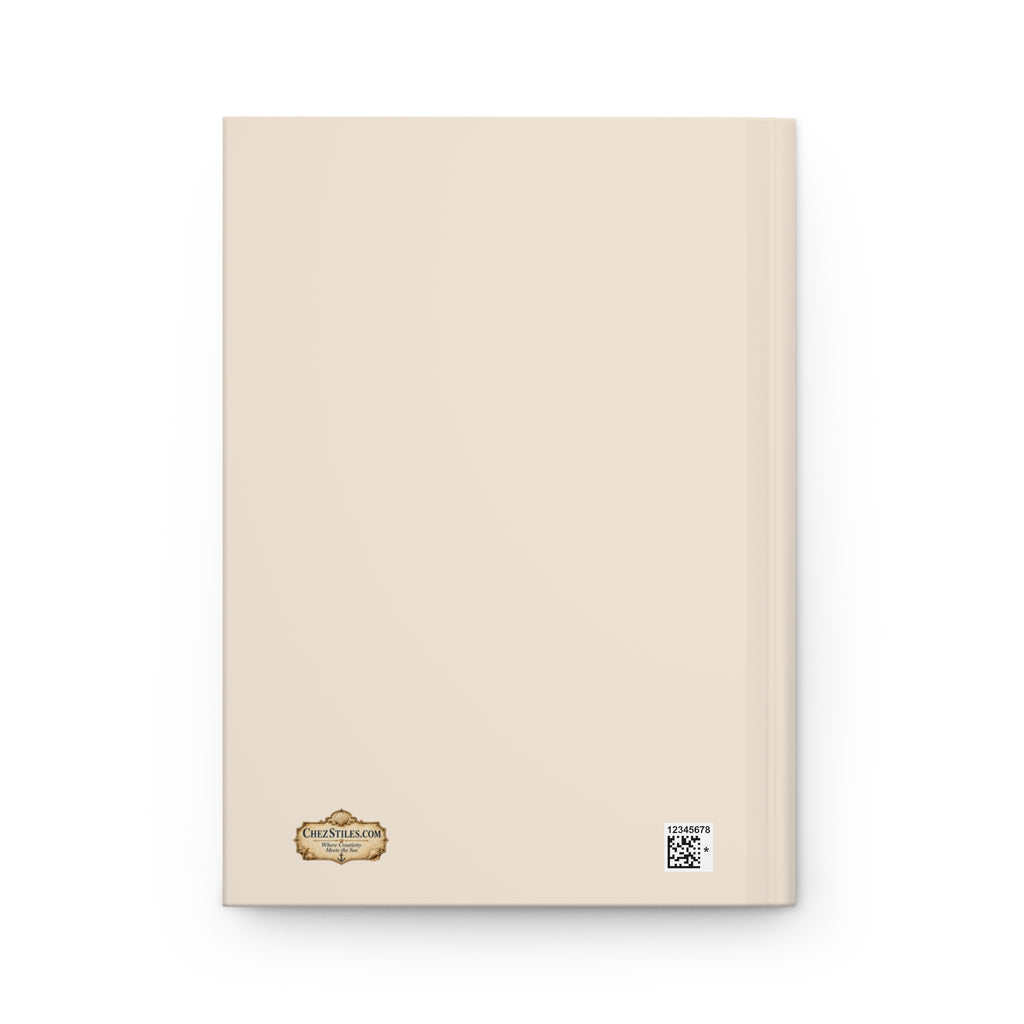 The Beach Is Calling Hardcover Journal — Lined Mermaid & Seashell Notebook