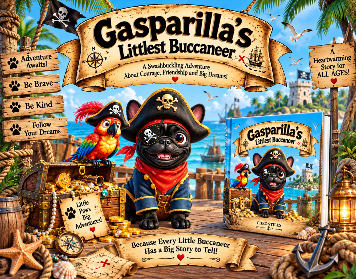 Gasparila's Littlest Buccaneer 8 x 8 Hardcover Story Book