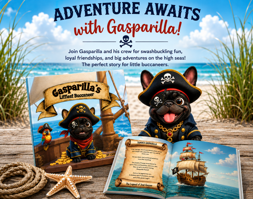 Gasparila's Littlest Buccaneer 8 x 8 Hardcover Story Book