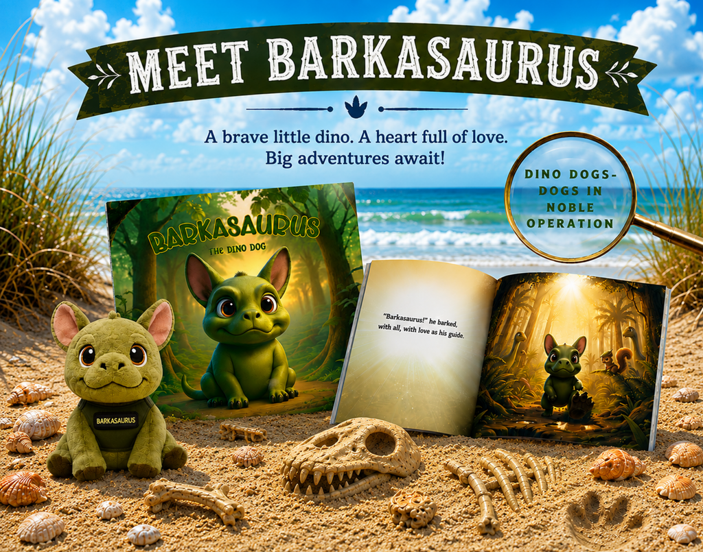 Barkasaurus The Dino Dog Hardcover Photo Book