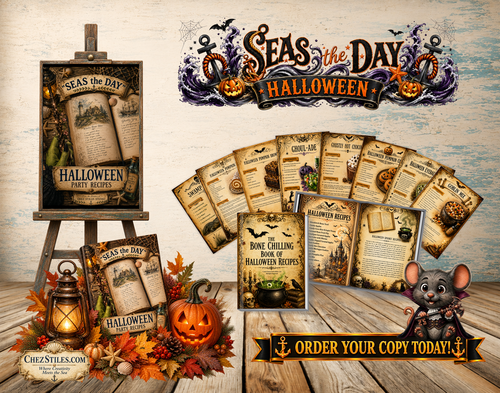 Seaside Halloween Recipe Soft Cover Book