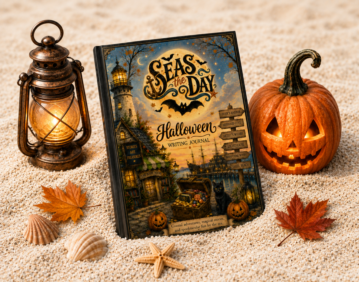 Seas the Day Halloween Writing Journal - Hardcover Lined Notebook