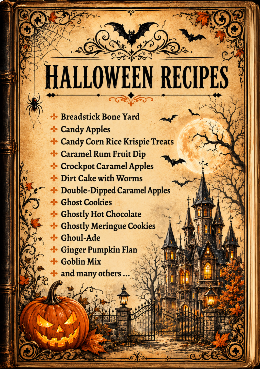 Seaside Halloween Recipe Soft Cover Book