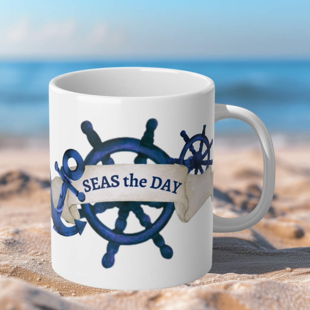 SEAS the DAY Nautical Coffee Mug